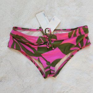 O'neill  Women Green/Pink Floral Bikini Bottom Swimwear, size S